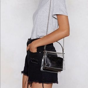 Nasty gal clear bag